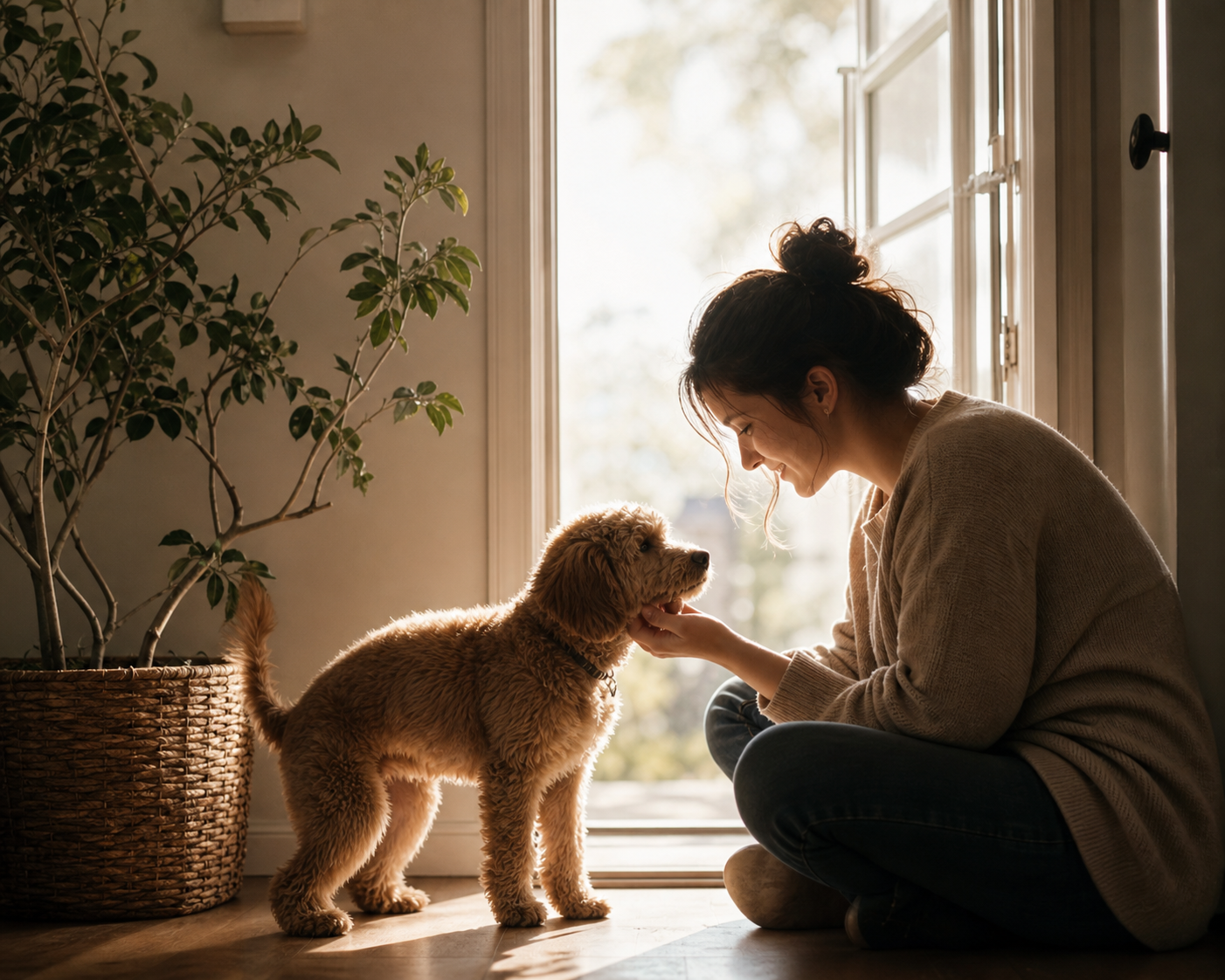 A grounded everyday moment at home